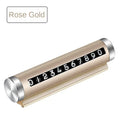 Metal Car Temporary Parking Card Rotate Phone Number Plate Aluminum Stickers Park Stop In Car-styling Auto Accessories