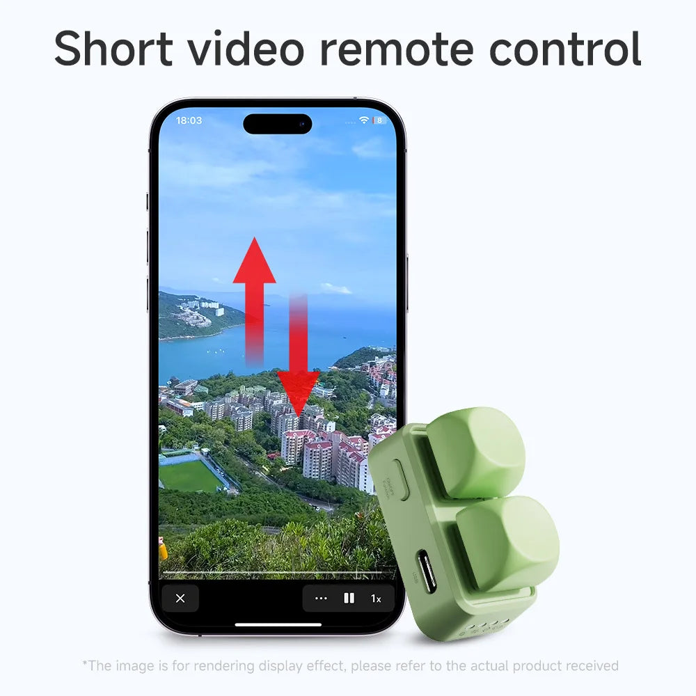 New Keypad Dual Button E-book Page Turner For Tablet Mobile Phone Blue Tooth Remote Control Swipe Short Videos For Android/IOS