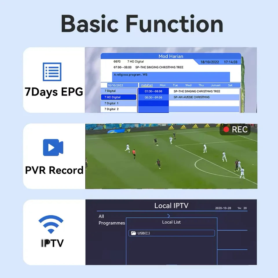Dluxury U3mini DVB T2 DVB C Digital TV Decoder HD Free TV Channels 7Days EPG TV Tuner for Spain France Itlay Columbia ect