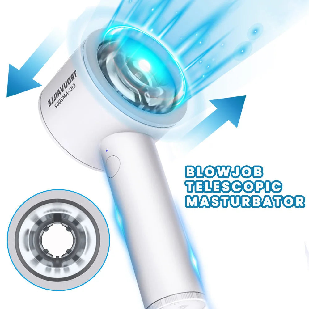 Fully Automatic Male Penis Vibrator Telescopic Exercise Masturbation Cup Realistic Vaginal Vibrador Oral Sex Stimulator Sex Toy