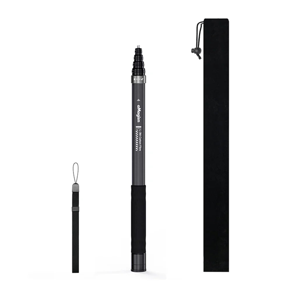3M Invisible Selfie Stick for Insta360 X5/X4/Ace Pro 2 Adjustable Extension Pole Carbon Fiber Extended Monopod Camera Accessorie