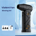 HFX-01 Powerful Turbo Air Blower 380g Blowing Force Strong Airflow Turbo Fan Power Bank Function Wireless Compressed Air Duster