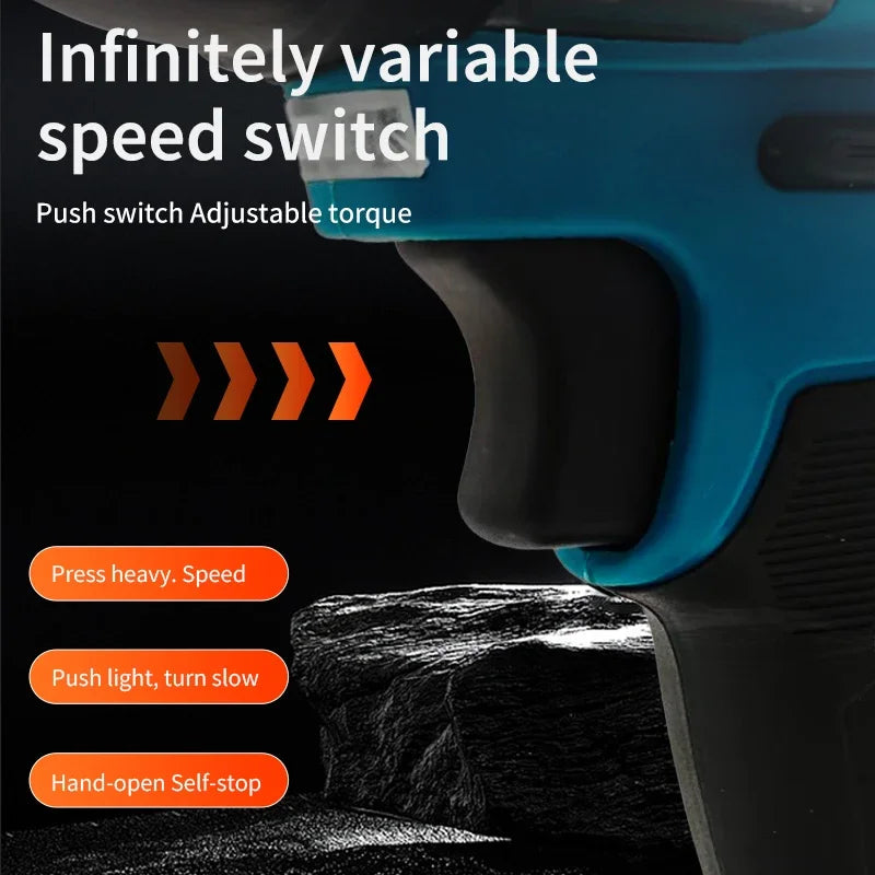 Makita DTW700 Cordless Impact Wrench 18V Brushless Motor 1000Nm Variable Speed Electric Wrench High Effieiency Durable Auto Stop