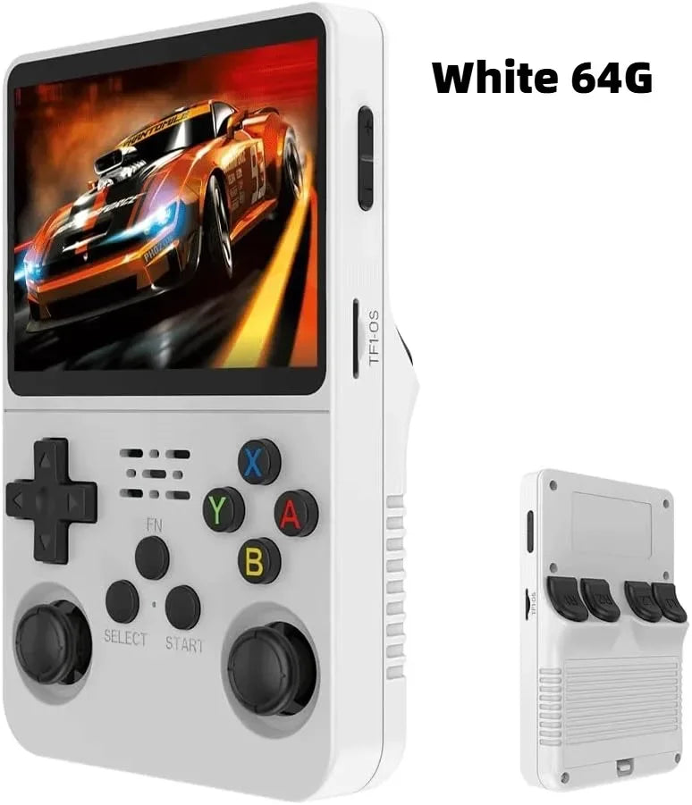 R36S Handheld Game Console Linux System 3.5-inch IPS Screen 64G 20000+ Games  Portable Pocket Game Console