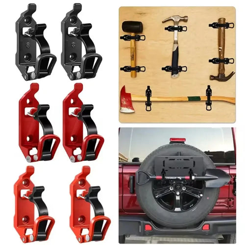 2-4PCS Tool Fixing Bracket Wall Mounting Bracket Shovel Ax Quick Release Clamp Shovel Bracket Car RV Boat Home Accessories