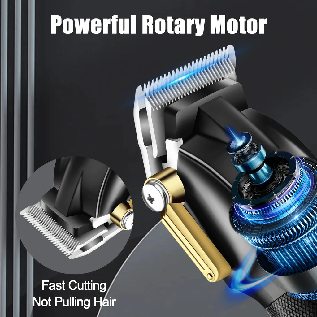 hiena Kemei Hair Trimmer Hair Clipper Professional Barber Trimmer Electric Shaver Hair Cutting Machine Rechargeable Trimmer Men