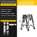 Aluminum Telescopic Folding 3 Step Ladder Step Stool Home Kitchen Garden Portable Lightweight Safety Lock Multipurpose Household