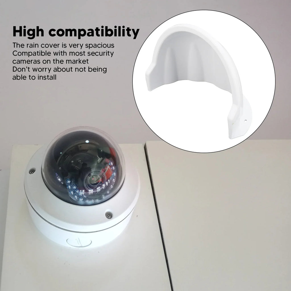 Protective Cover ABS Plastic Sunshade and Rain Cover Outdoor Surveillance Camera Cover