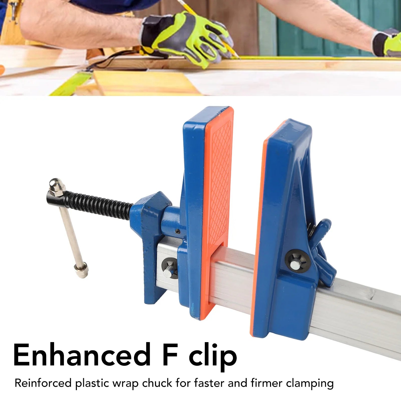 Woodworking F Clamp Woodworking F Clamp Aluminum Alloy Fast Adjustment Stable Fixation Quick Release F Clamp Woodworking Fixture