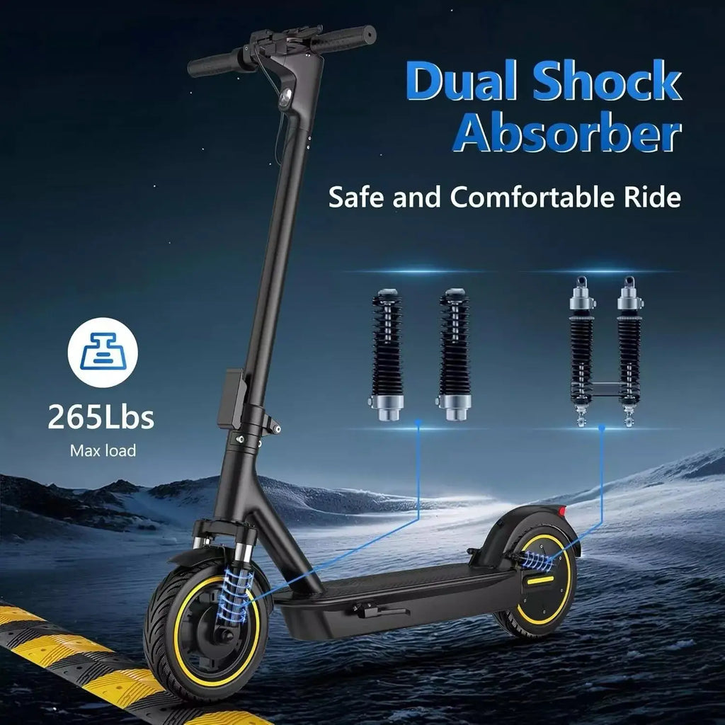 AOVOPRO ESMAX Electric Scooter 500W 22mph Adult APP Smart Scooter 28miles Shock-absorbing Anti-skid Folding Electric Scooter