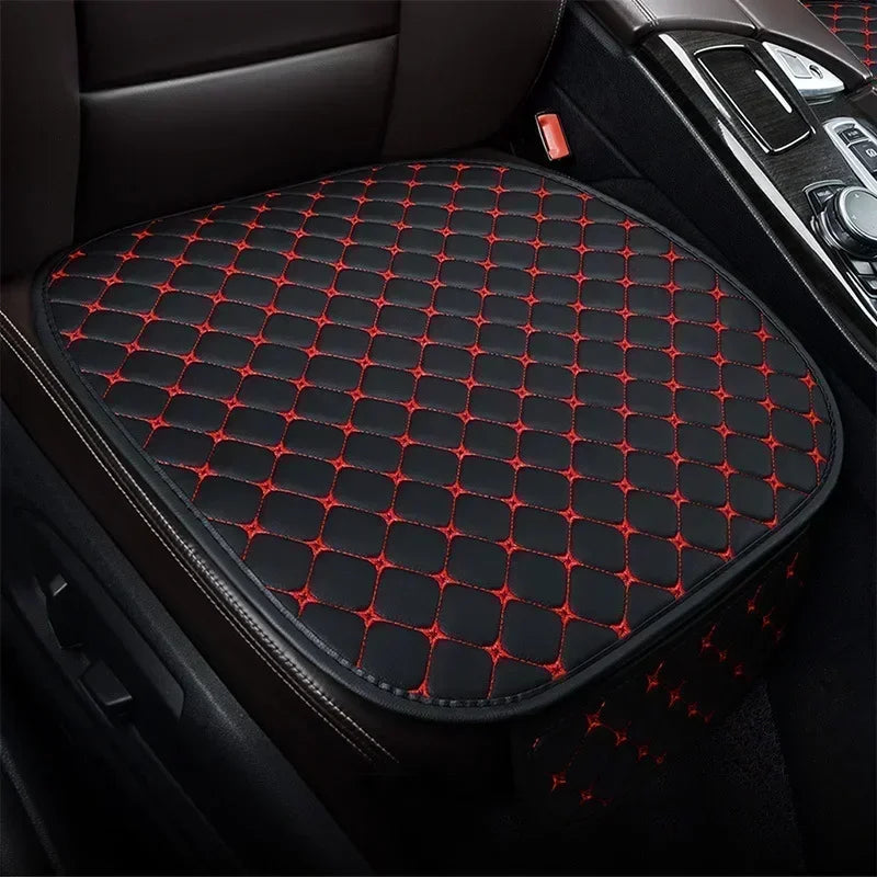 Universal Pu Leather Car Seat Cover Seat Back Soft Cushion Minimalism Seat Cushion Chair Carpet Pad Auto Interior Accessories
