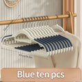 Hot-selling 10-piece set of household double-hook non-slip hangers no-mark drying suitable for both wet and dry clothing storage
