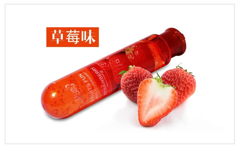 80ml Adult Erotic Lubricant Edible Fruit Flavor Oral Sex Water-soluble Human Lubricant Private Parts Lubricant Massage Sex Toy