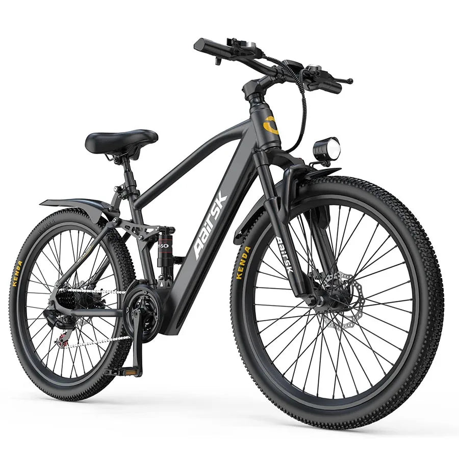 Aairsk GT900 Adult Ebike 400W 36V 13Ah Off-Road Electric Bicycle City Commuting 26*1.95 Inch Tire Dual Suspension Electric Bike