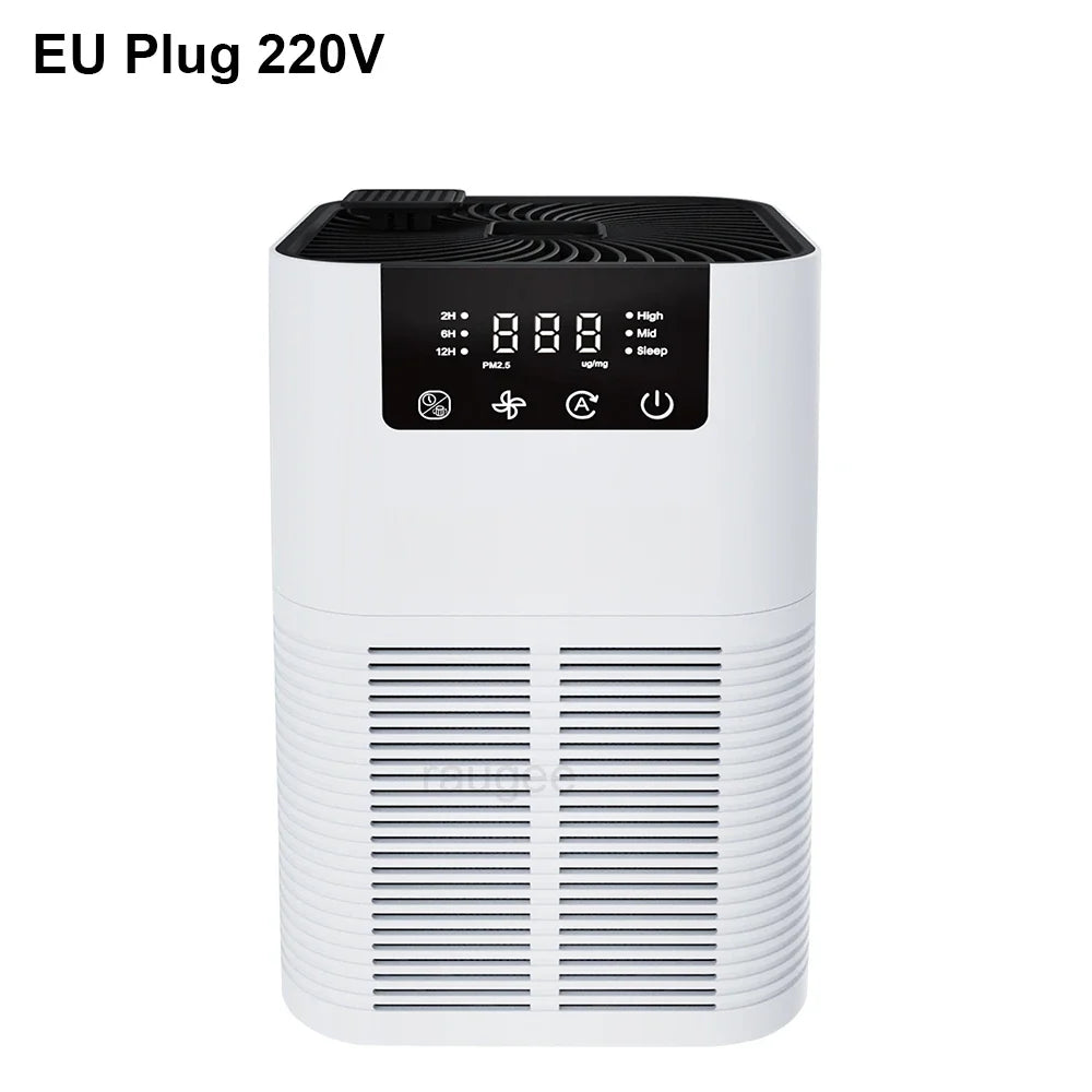 Air Purifier Smoke Odor Negative Ion Generator HEPA Filter Efficient Purifying Air for Home Bedroom Aromatherapy Air Cleaner