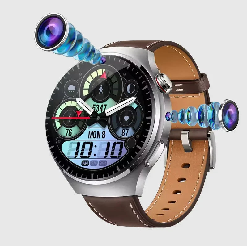 4G AMOLED Smartwatch B14 HD Dual Camera Wifi Video Call Bluetooth SIM card Google PLAY app Download Waterproof smartwatch