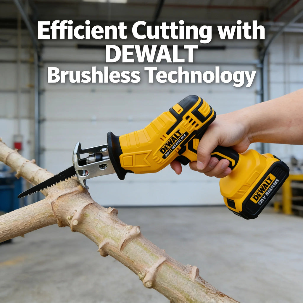 Fit Dewalt 2800RPM Cordless Reciprocating Saw 20V Brushless Electric Saw Multifunctional Metal Wood Pipe Cutting Saw Power Tool