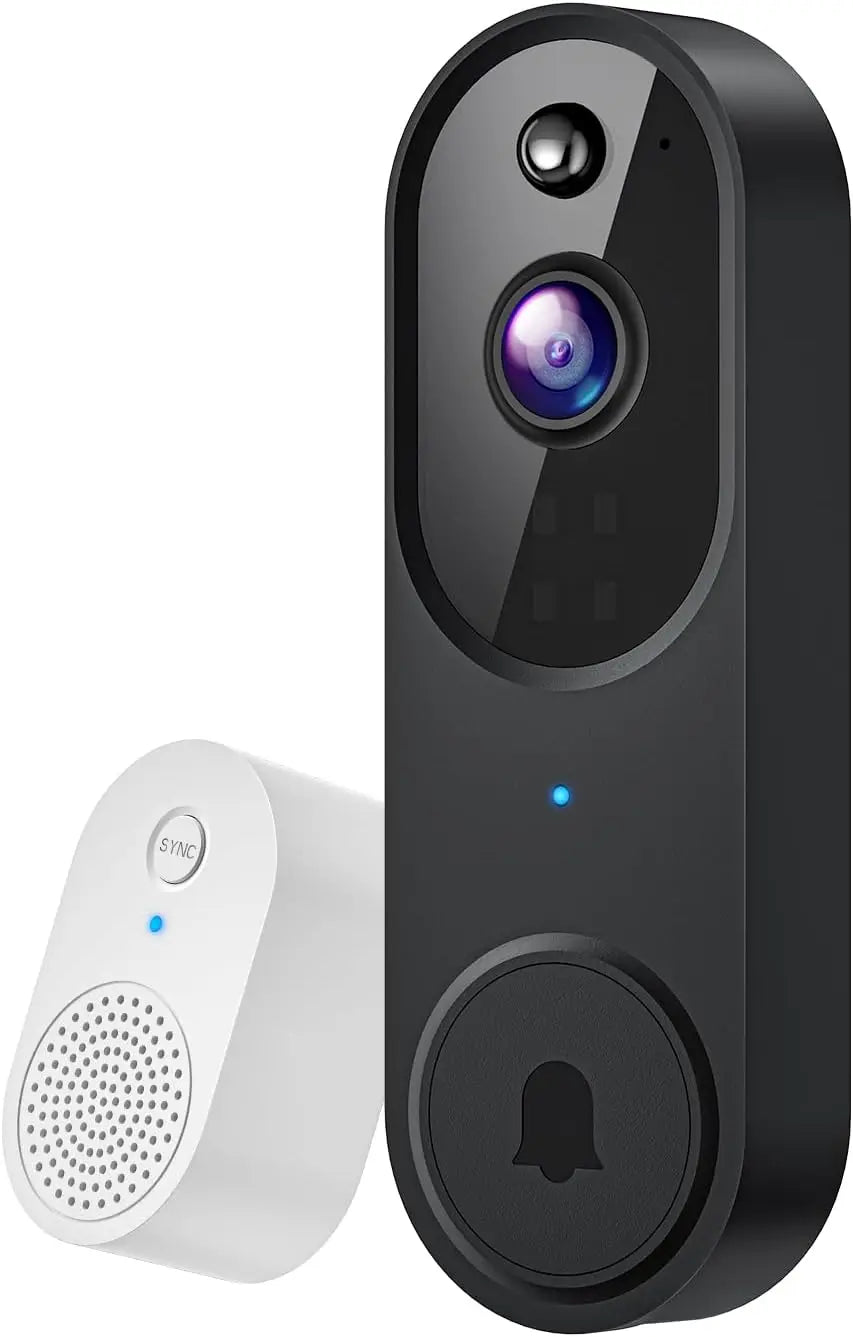 1080P Wireless Doorbell Camera with Night Vision, AI Detection, 2-Way Audio & Real-Time Alerts