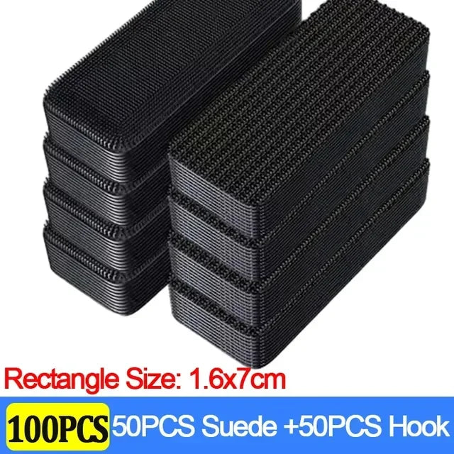 Carpet Fixing Stickers 100/2pcs Double High Adhesive Car Fixed Patches Non-slip Mat Home Floor Foot Mats Non-slip Grip Tapes New