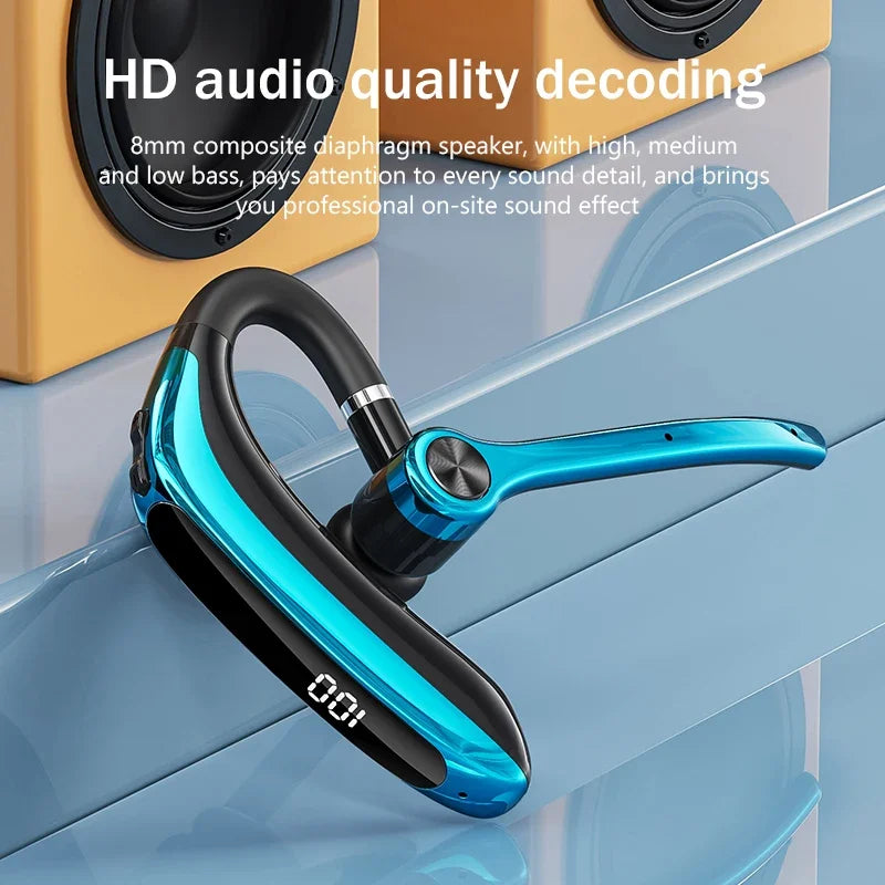 Wireless Headphones With Dual Microphon Bluetooth Earphone ENC Noise Cancelling Hands-free Headset Busines Auriculares Driving