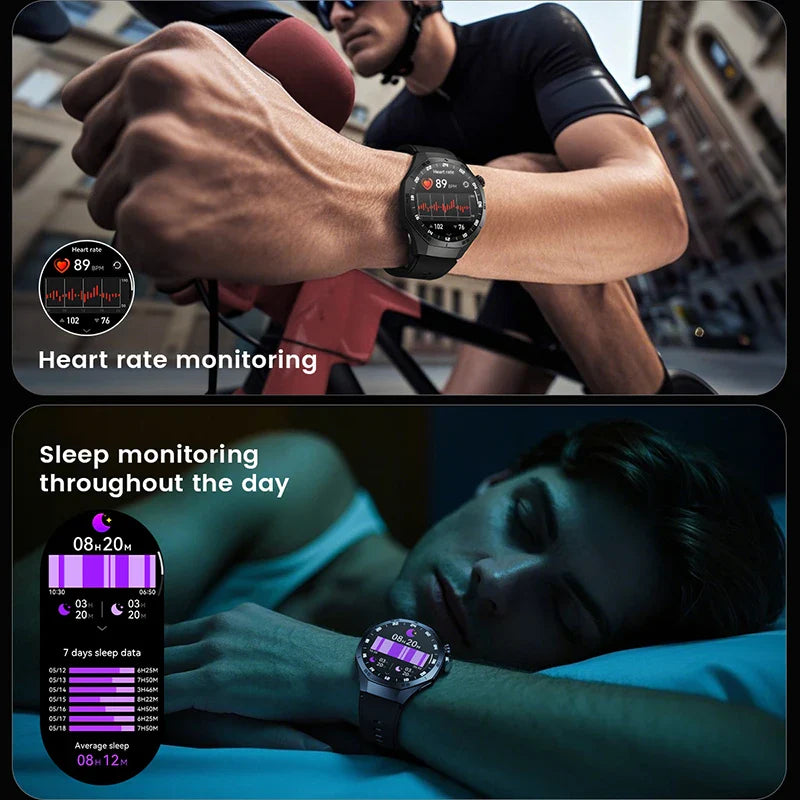 2026 New BOXUXING S5 Smart Watch Men HD AMOLED Screen GPS Motion trajectory HeartRate Bluetooth Call 1.52" SmartWatch IP68 Watch