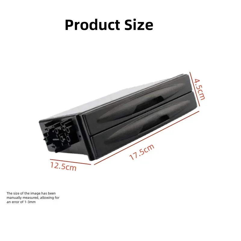Universal Car Double Radio Pocket Kit Drink Cup + Box Layer Double Drawer Box Multi-purpose Storage Box Holder