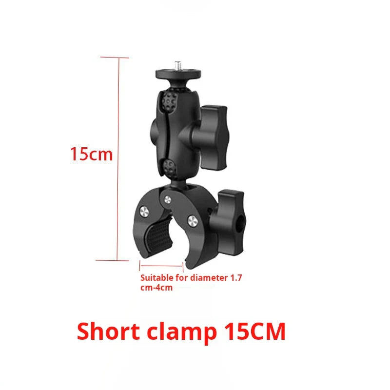 Panoramic sports camera motorcycle mount suitable for GoPro DJI Insta360 handlebar selfie stick fixing bracket accessories