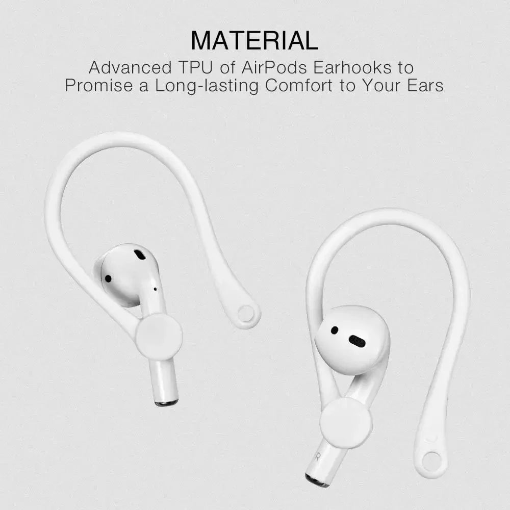 Anti-Lost Sport Silicone Earhooks Ear Holder Stand for Airpods 1 2  Bluetooth Earphone Earbuds Cover for Running Jogging Cycling
