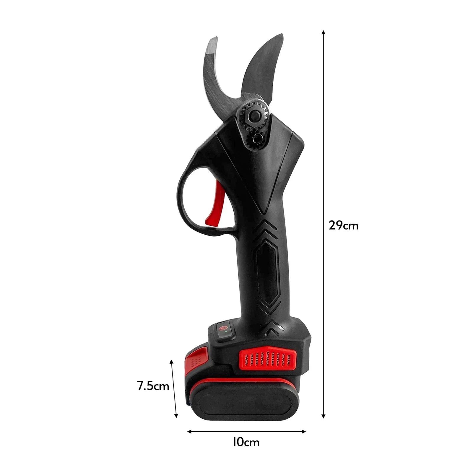 36V Cordless Electric Pruning Shears Portable Garden Shears Tree Trimmer Branch Cutter w/ Lithium Battery Adapter for Gardening