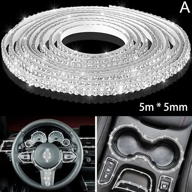 Car Decorative Stickers Auto Crystal Artificial Diamond Girls Car Decoration Accessories Auto Interior Cover  Waterproof amagi