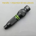 Metal screwdriver multi-purpose wrench 6.35 batch head aluminum alloy household cross handle precision portable wrench