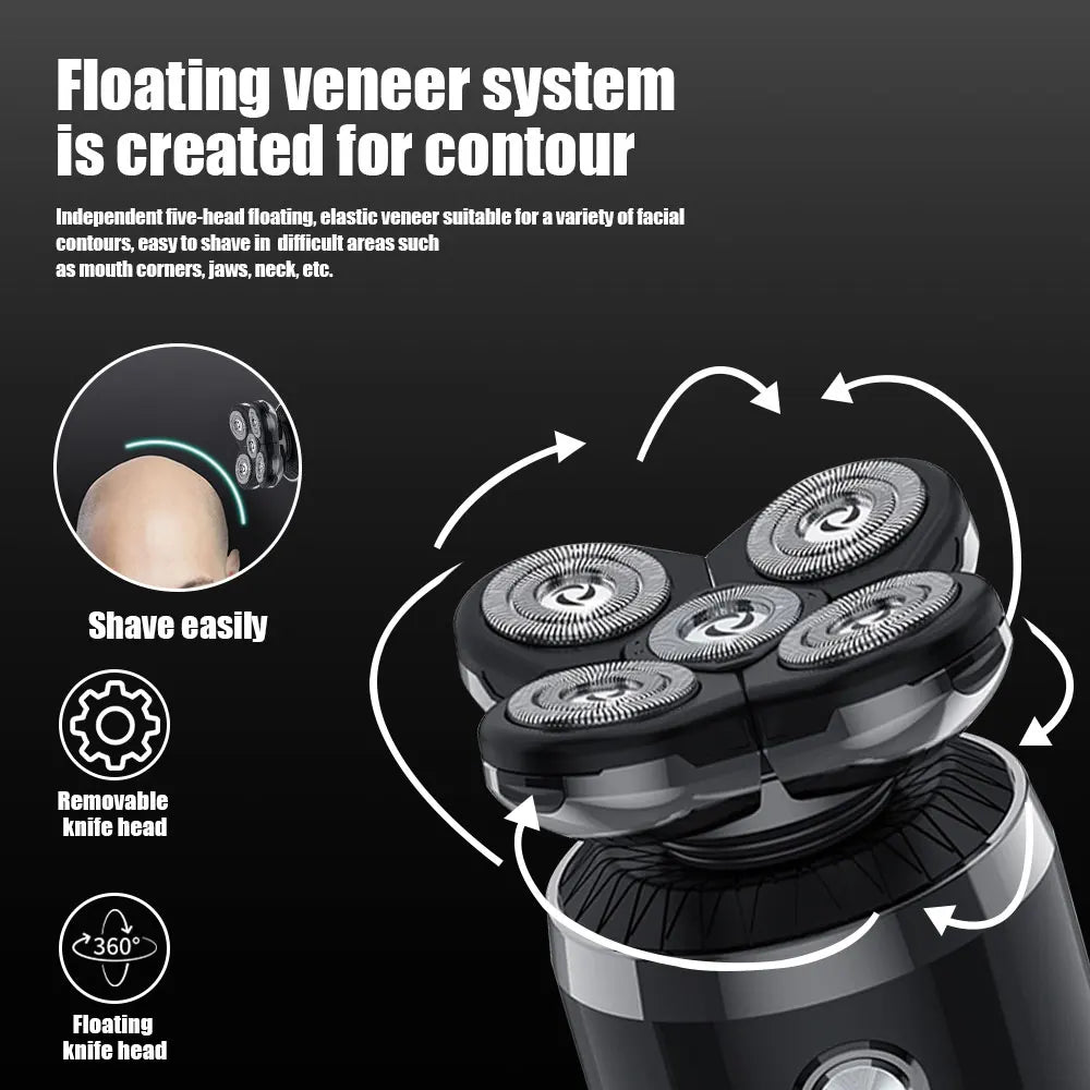 Electric Shaver For Men Shaver Facial Beard Trimmer Waterproof Electric Shaver Rechargeable shaver multi-purpose set