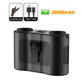 20000mAh Waist Fan Wearable Hanging Neck Fan USB Rechargeable Bladeless Air Conditioner Outdoor Waist Clip Fan with Power Bank