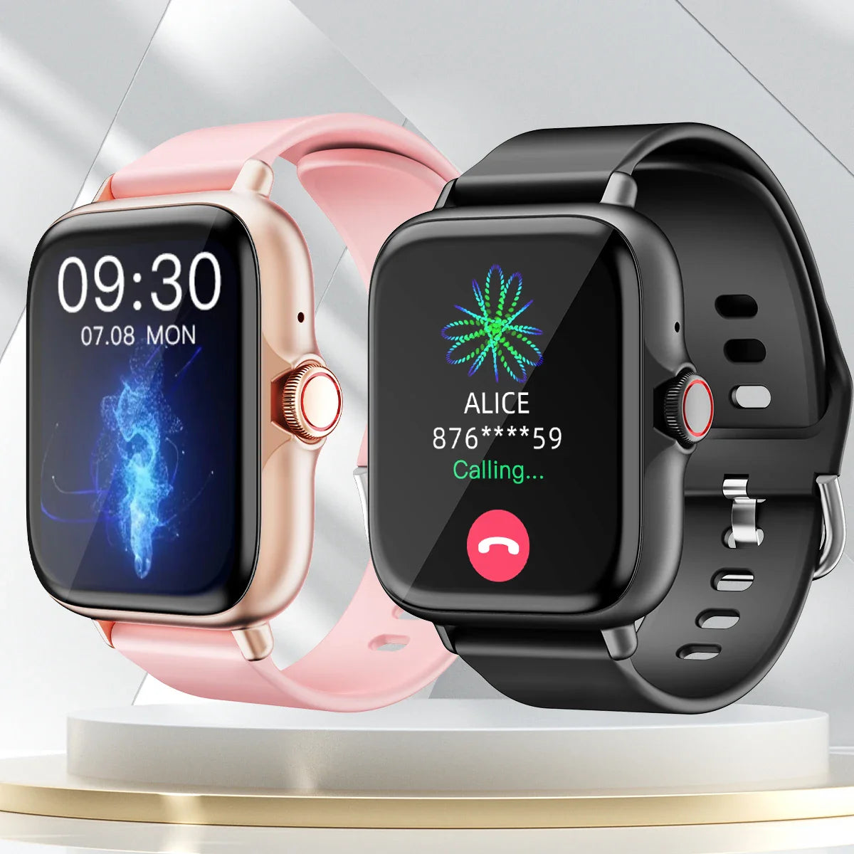 Smartwatch Wireless Call Waterproof Fitness Watch Sleep Message Reminder Heart Rate Blood oxygen for iPhone Android Men Women