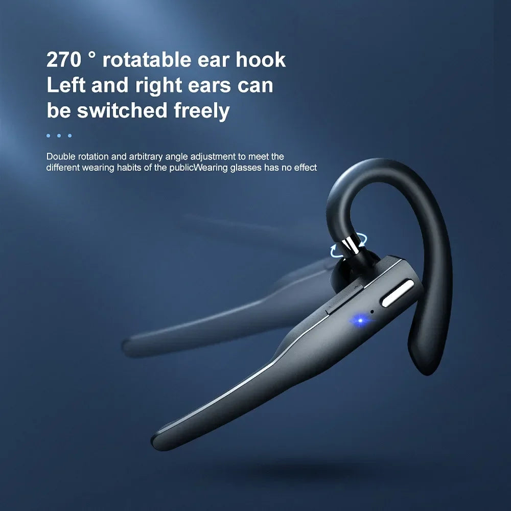 Wireless Bluetooth Headphones With Microphon Earphone ENC Noise Cancelling Handsfree Talking Headset Busines Auriculares Driving