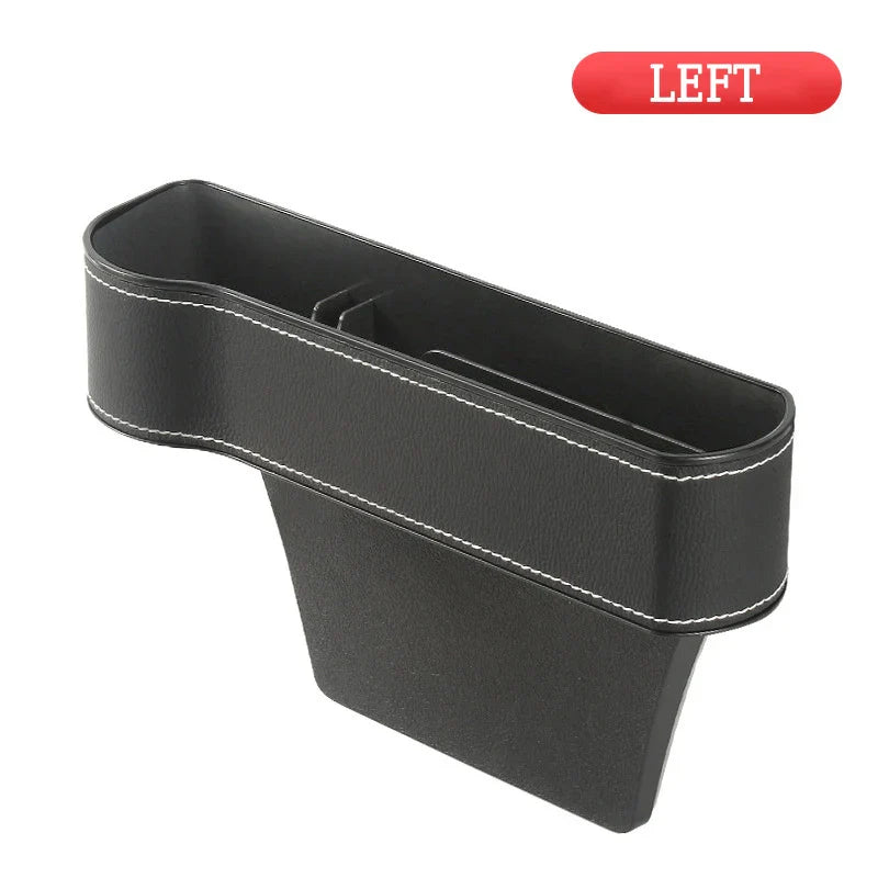 1Pc Leather Car Seat Gap Storage Box Phone Keys Organizer Auto Seat Crevice Storage Filler Munti-functional Auto Organizer