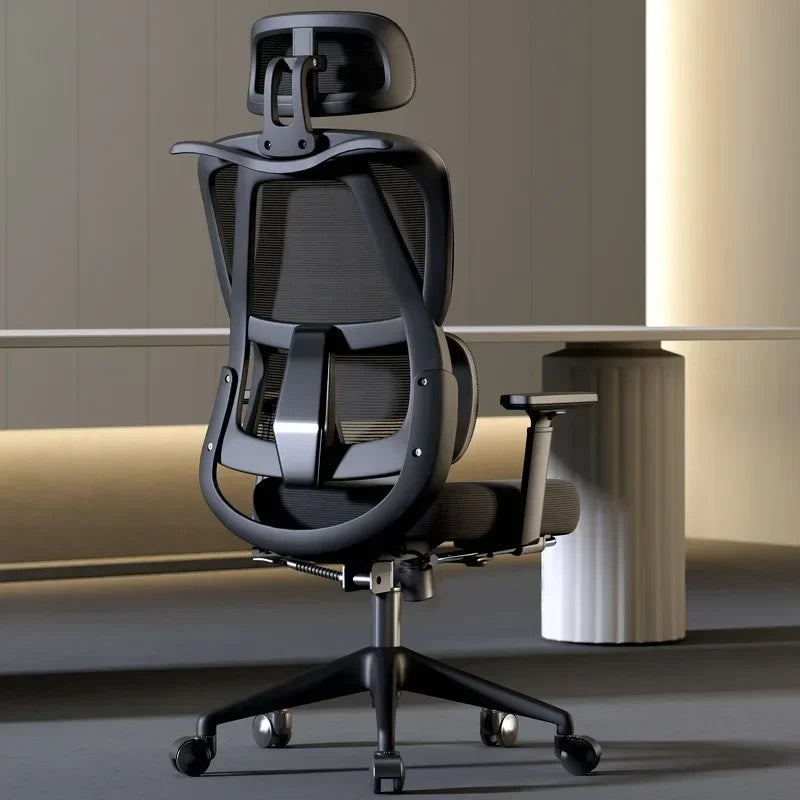 Ergonomic Office Chair Adjustable Relax Gaming Chair Computer Study Long Sitting Wheels Furgle Fauteuil Rose Office Furniture