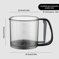 Kitchen baking, cake flour sieve, 40 mesh semi-automatic filter sieve, flour sieve with capacity scale
