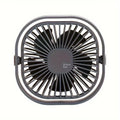 New Ultra-quiet Desk Fan, Suitable for Bedroom, Office, Library, Three Wind Speeds, 360° Rotation, Low Noise, Portable Mini Fan