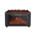 Simulated Fireplace Aroma Diffuser with 7-Color Flame Effects, Retro-Style Charcoal Design, Essential Oil Diffuser for Home Use