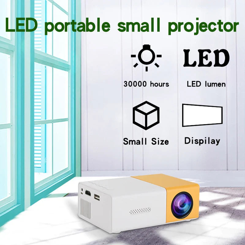 YG300 is suitable for bedroom, dormitory, student mobile screen projection, home theater,  projector, home projector