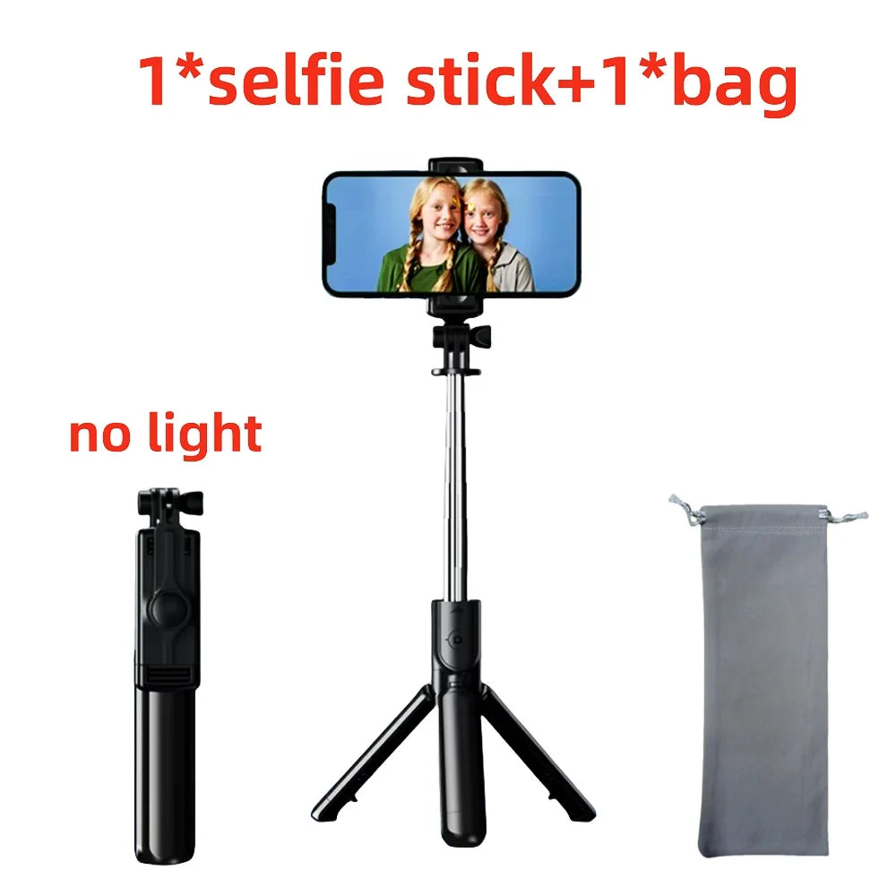 BSLIUFANG Wireless Bluetooth Selfie Stick tripod monopod stand Phone holder for Outdoor travel 3 IN 1