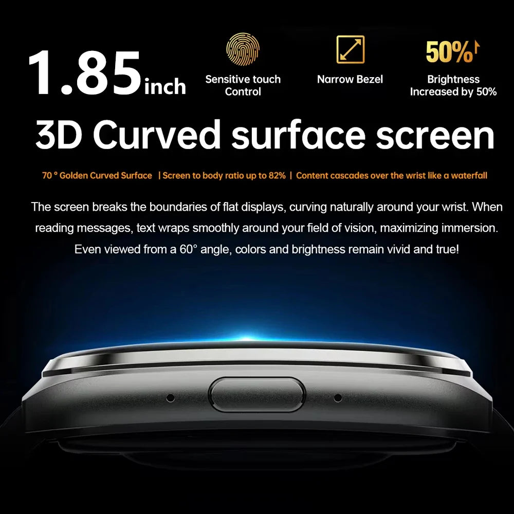 GPS Track Altimeter 1000mAh Battery IP68 Waterproof Heart Rate BT Call Sport Man Smartwatch New Outdoor Men Adult Smart Watch