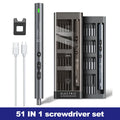 51 in 1 Mini Electric Screwdriver Set Precision Rechargeable Wireless Cordless Kit Magnetic Power Tool Bit for Xiaomi Phone Pen