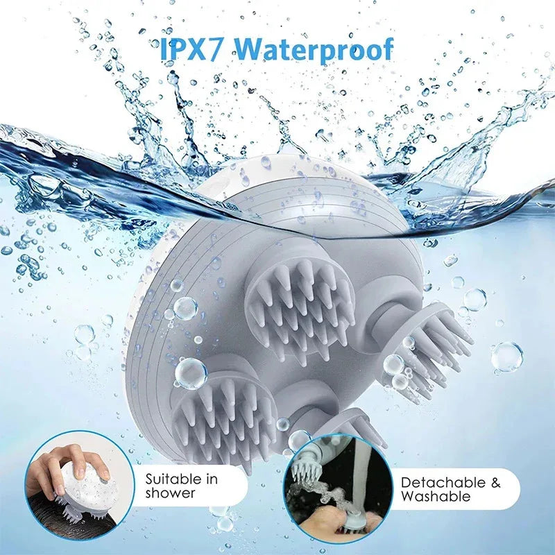 Deep Scalp Massager Head Cleaning Massager Also Suitable for Pets Electric Massage Tool Washable and Portable Health gadgets Spa