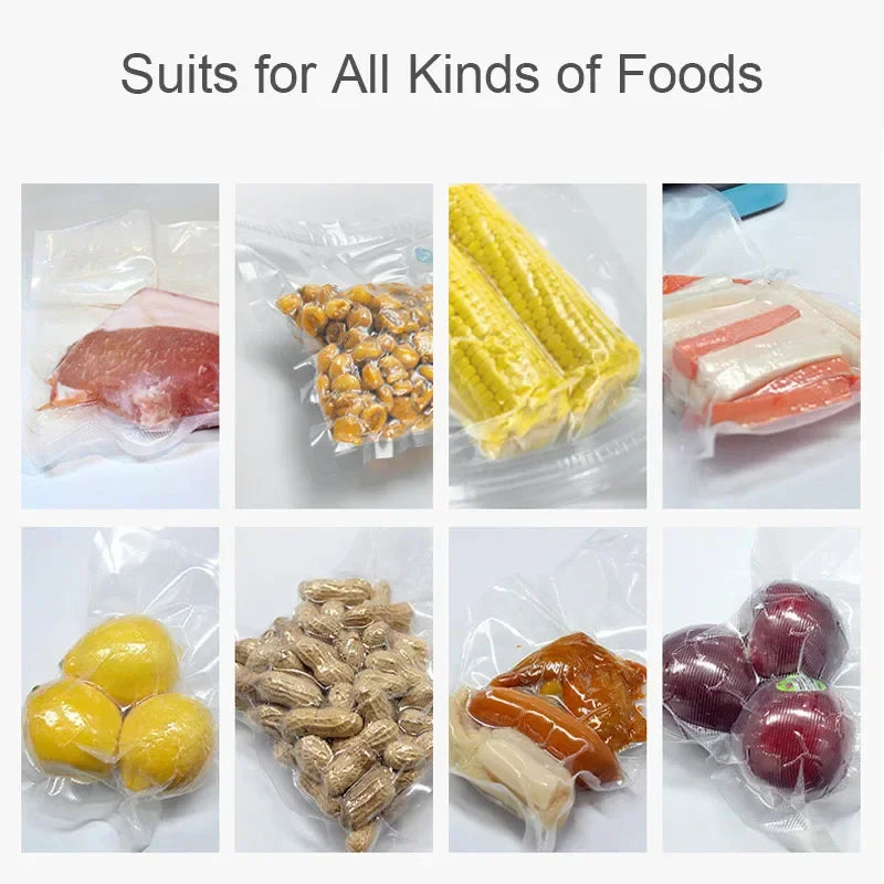Food Sous Vide Vacuum Sealer Bags Double Sides Grain Meat Fruit Vegetable Storage Packaging Food Saver Bag 500cm Free Cutting