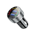 12 24V  With Touch Switch Color Screen Dual USB Car Charger QC 3.0 Waterproof 18W Fast Charging Marquee Light Car Charger