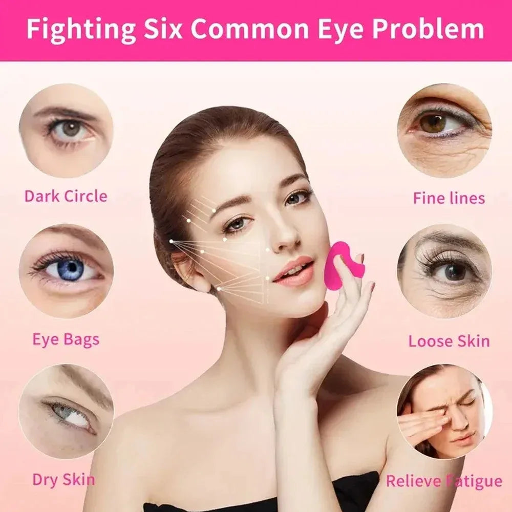 Pocket Mini Ring Face and Eye Massager Portable USB Charging Waterproof Face Eyes Body Relieve Fatigue Facial Skin Care Tools
