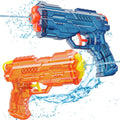 Kids Water Gun Toy Set, 2 Pack Super Soaker Blaster for Pool Beach Outdoor Play with Long Range