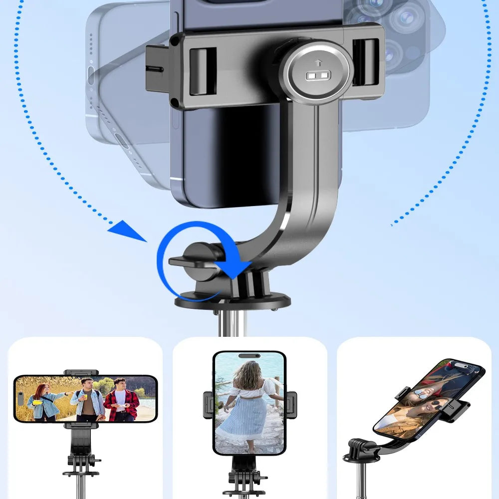 Roreta 1.7M Selfie Stick Wireless Tripod Stand with Bluetooth Remote Extendable Tripod for Mobile Phone Tlktok Live Streaming